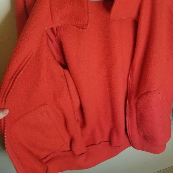 Vintage Columbia Fleece Pullover Sweatshirt Unisex Red Collar Oregon USA vintage - Picture 5 of 12